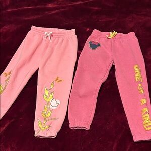 Kids Pink Disney Sweatpants Set